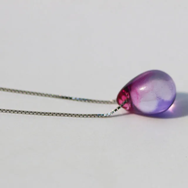 2017 Fashion Mermaid necklace beach ocean sea necklace mermaid Mermaid's tears sea sand pendant necklace free ship
