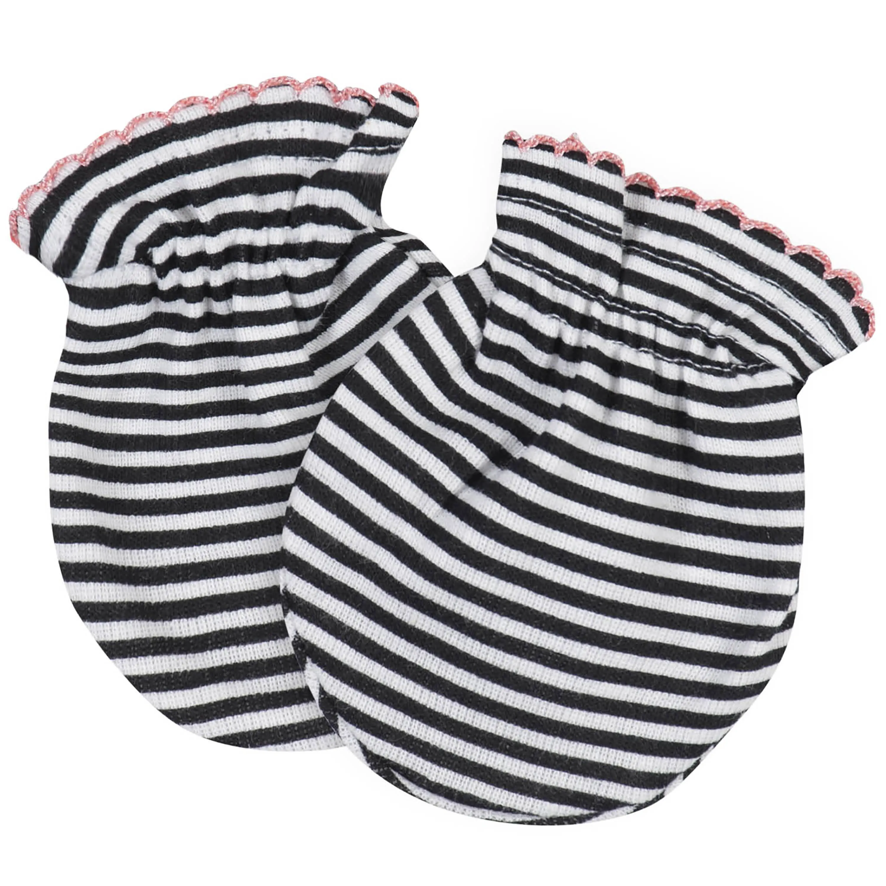 4-Pack Baby Girls Garden Floral No Scratch Mittens