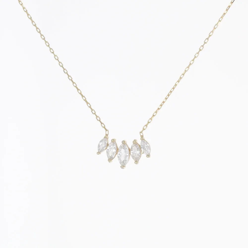 5 MARQUISE CZ DAINTY NECKLACE
