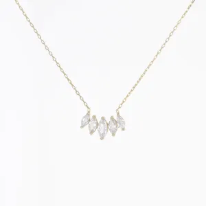 5 MARQUISE CZ DAINTY NECKLACE