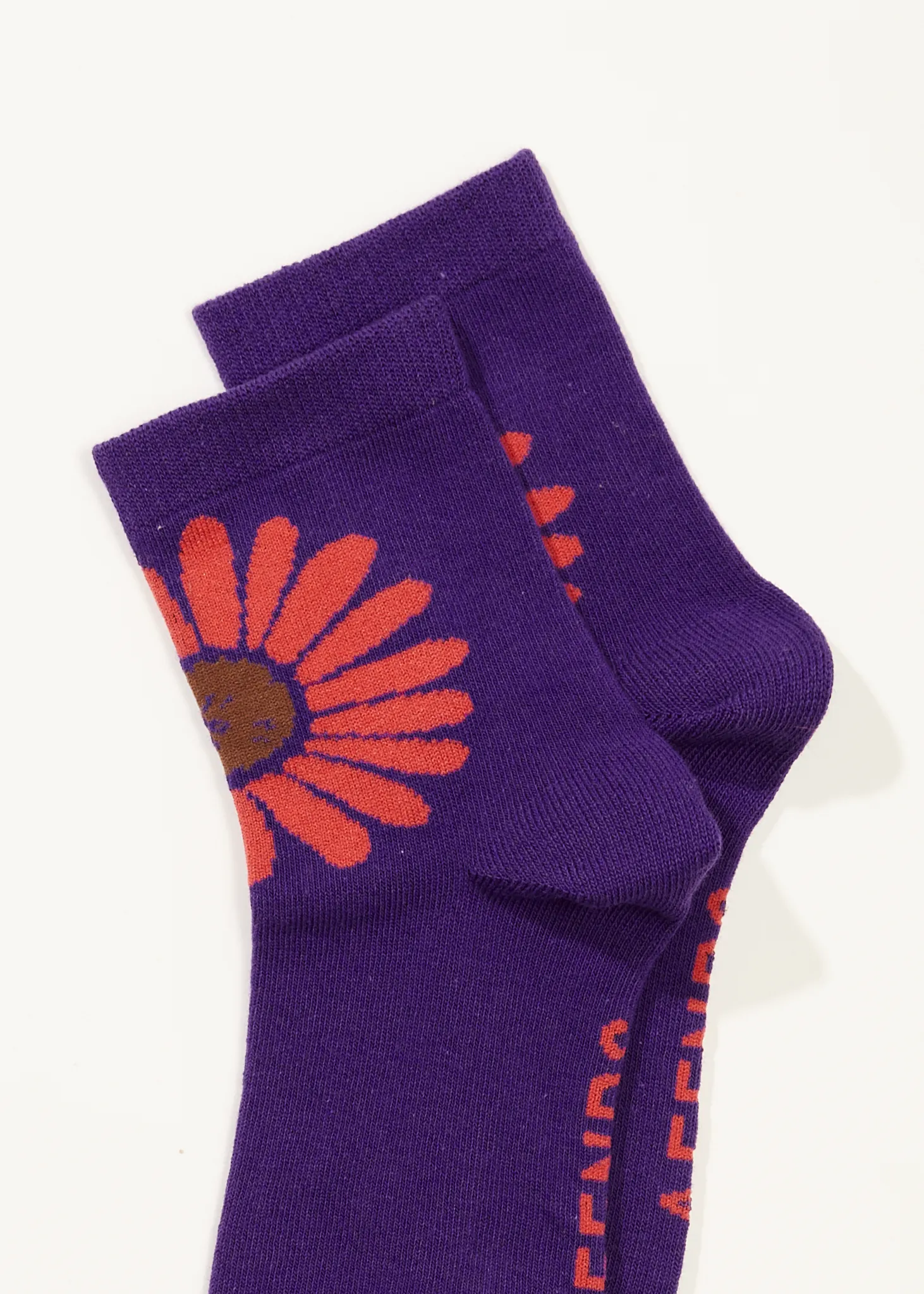 AFENDS Unisex Daisy - Crew Socks - Purple