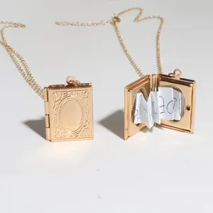 Alice - Dark Academia Book Locket with Pictures