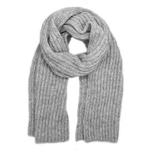 Alpaca Scarf | Chunky Gray Knit