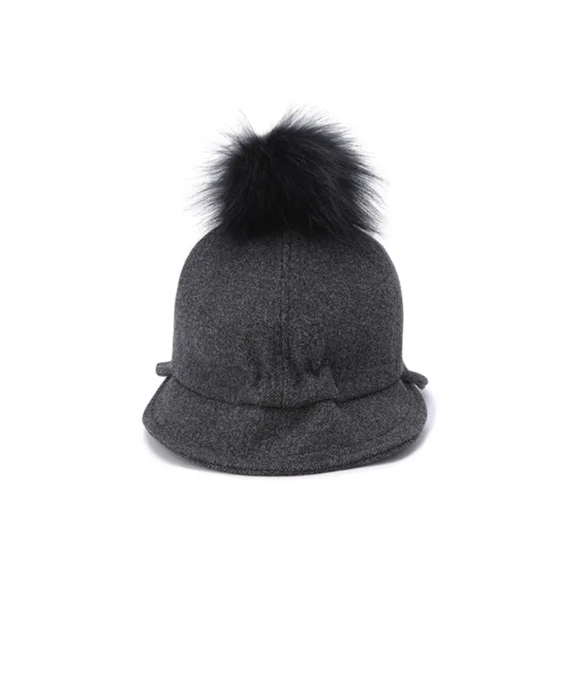 ANEW Women's Wool Double Bucket Hat - Charcoal Grey