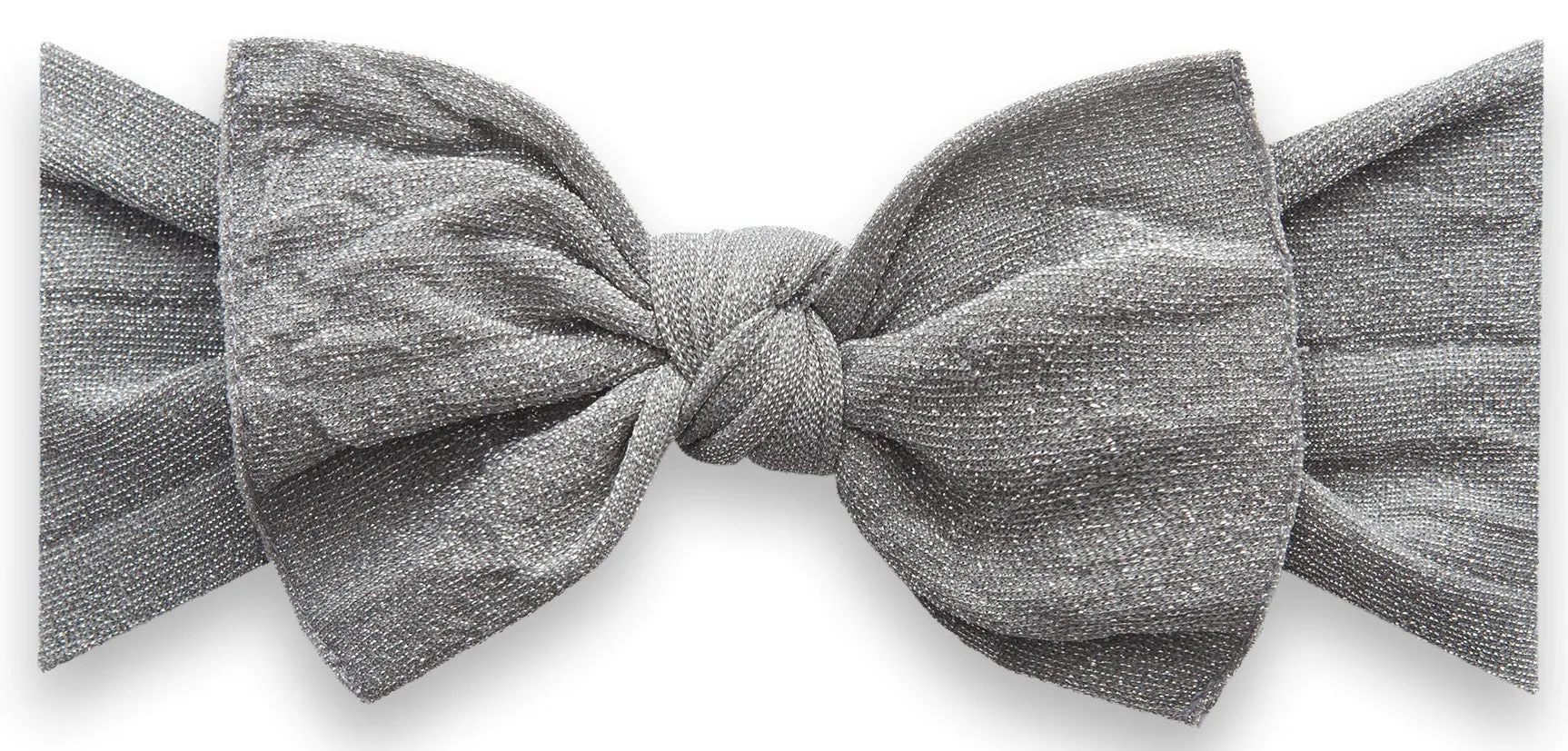 Baby Bling Shimmer Knot Headband - Silver