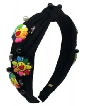 Bari Lynn 3D Charm Headband - Black