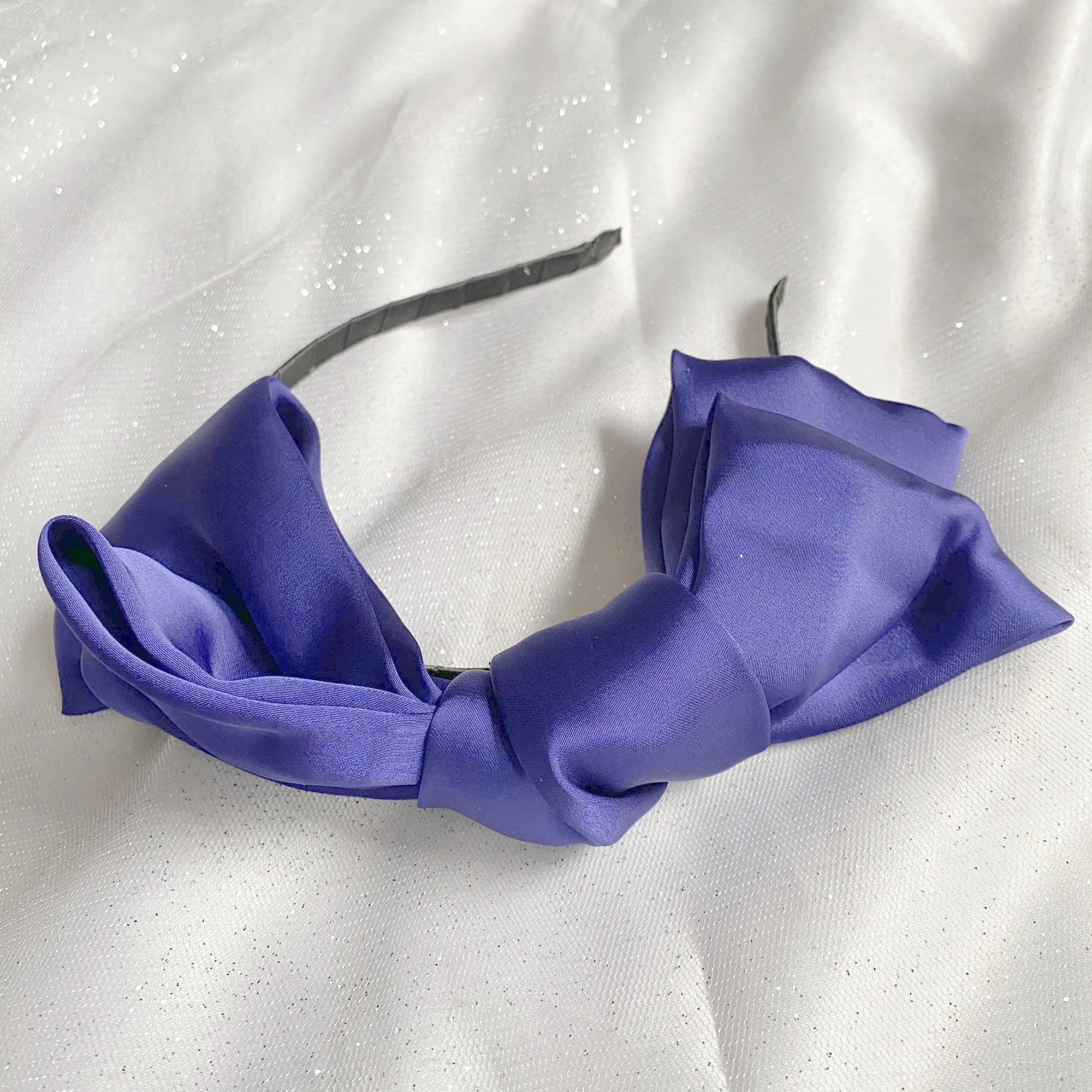 Blue Fascinator Bow Headband