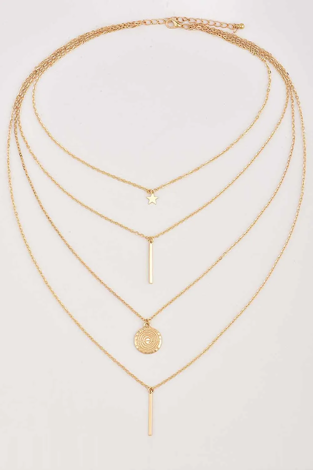 Boho Multi-Layered Pendant Necklace