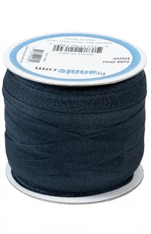 by Annie Fold-Over Elastic in Navy