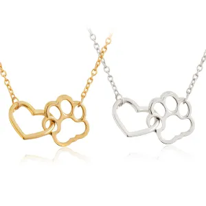 Dawg Paw Footprint Necklace