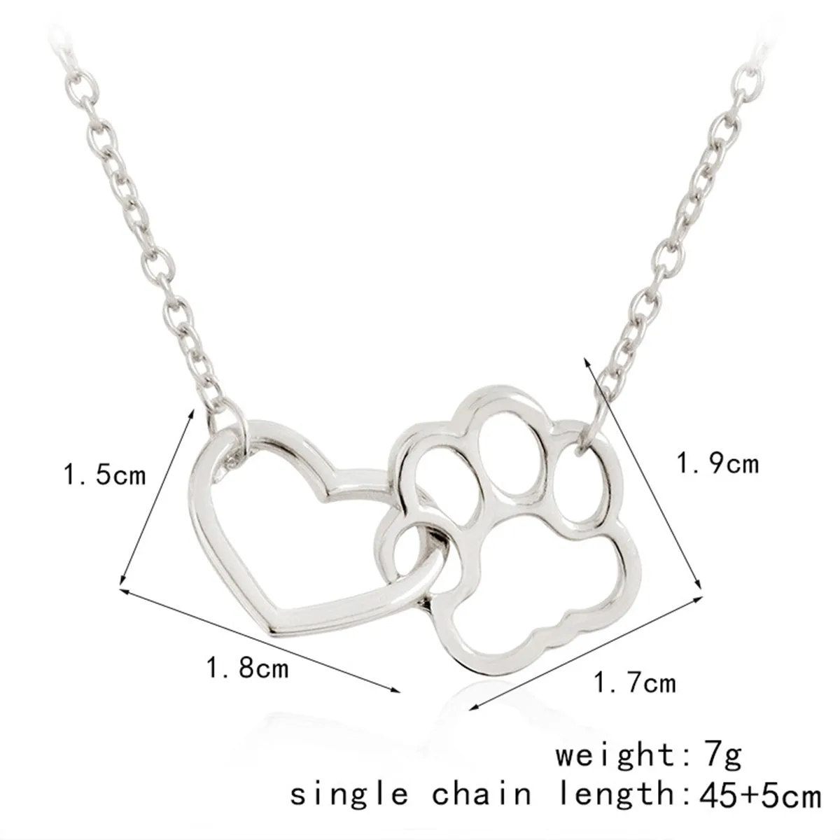Dawg Paw Footprint Necklace