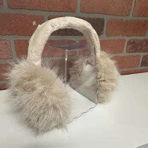 Earmuffs - Beige Fuzzy