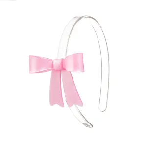 FRENCH BOW SATIN HEADBAND