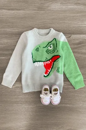 Gray T-Rex Sweater