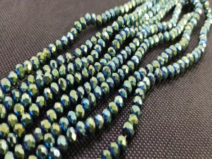 Green Tyre Crystal Beads (Wholesale)