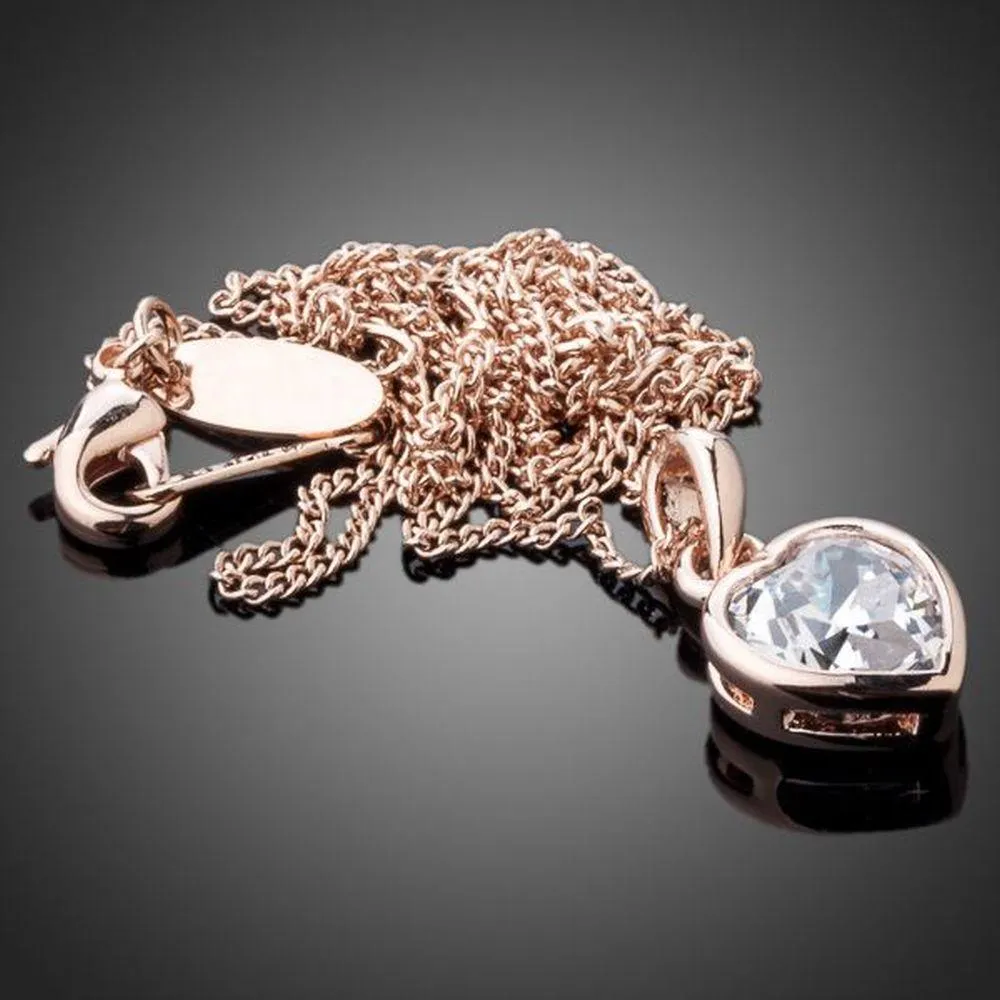 Heart Crystal Pendant Necklace KPN0091