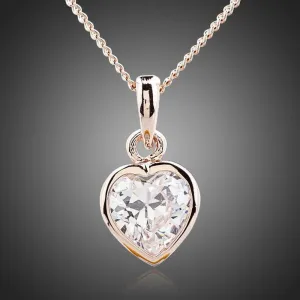 Heart Crystal Pendant Necklace KPN0091