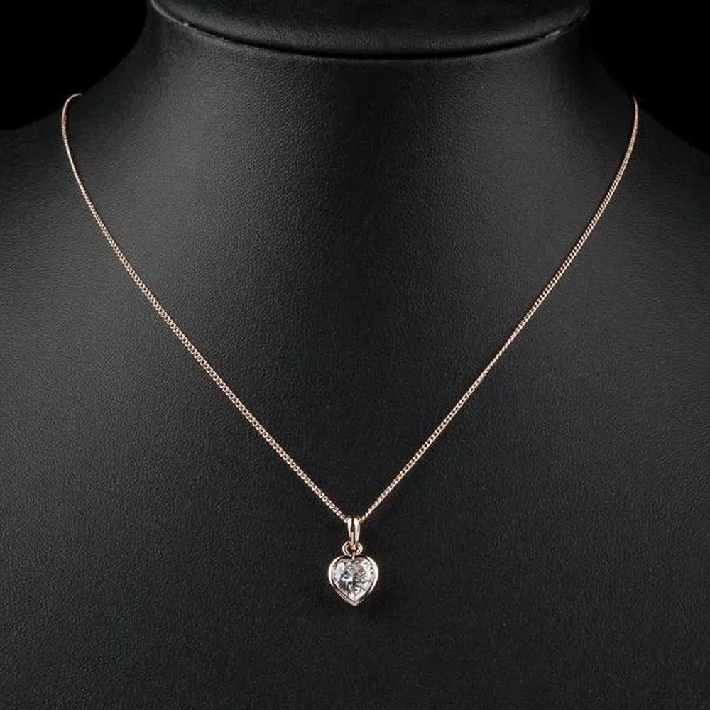 Heart Crystal Pendant Necklace KPN0091