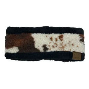 HW-47 Cow Headwrap Black