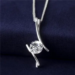 Moissanite 18K Gold Necklace Classic Design Jewelry MS-206 Messi Jewelry