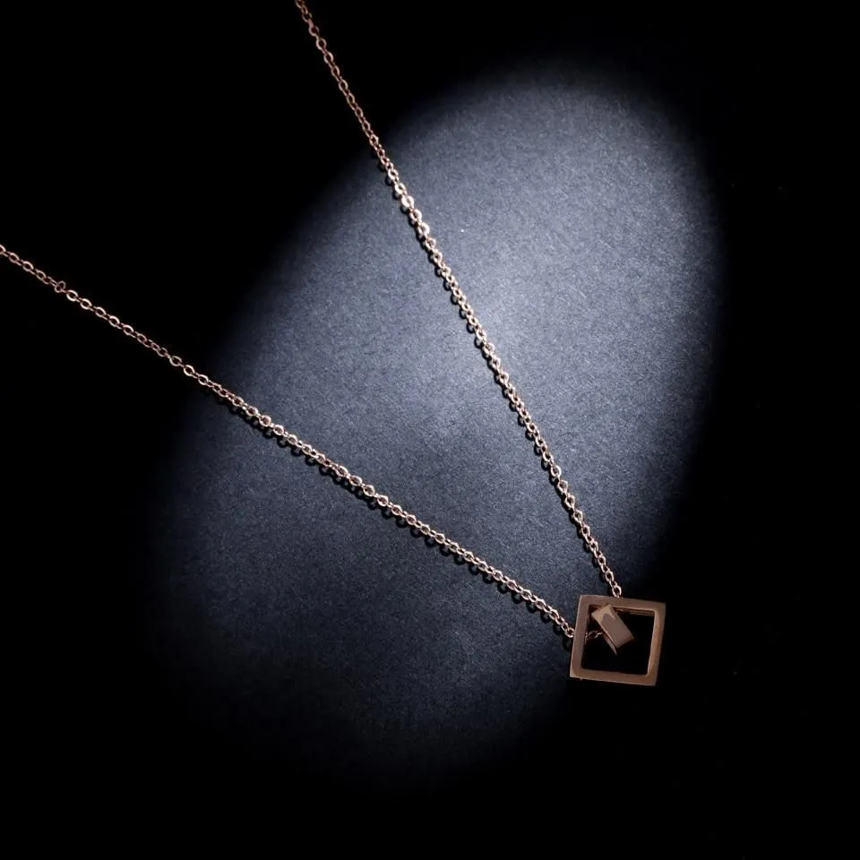 Necklaces Charm Jewelry Multilayer Geometric Patterns #19021B