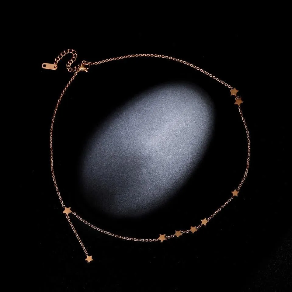 Necklaces Charm Jewelry Multilayer Geometric Patterns #19021B