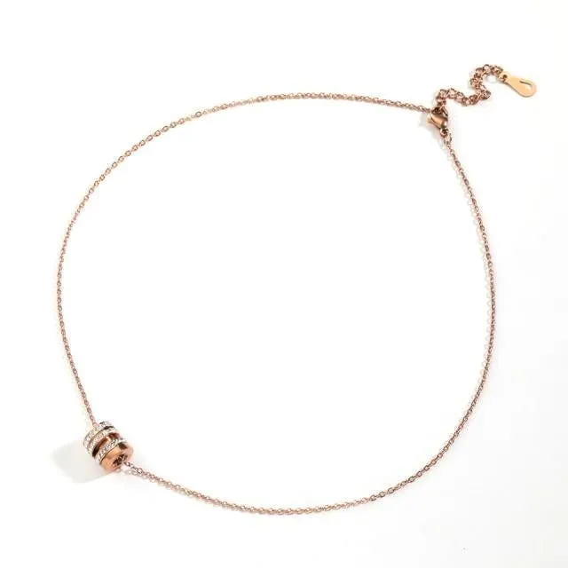 Necklaces Charm Jewelry Multilayer Geometric Patterns #19021B