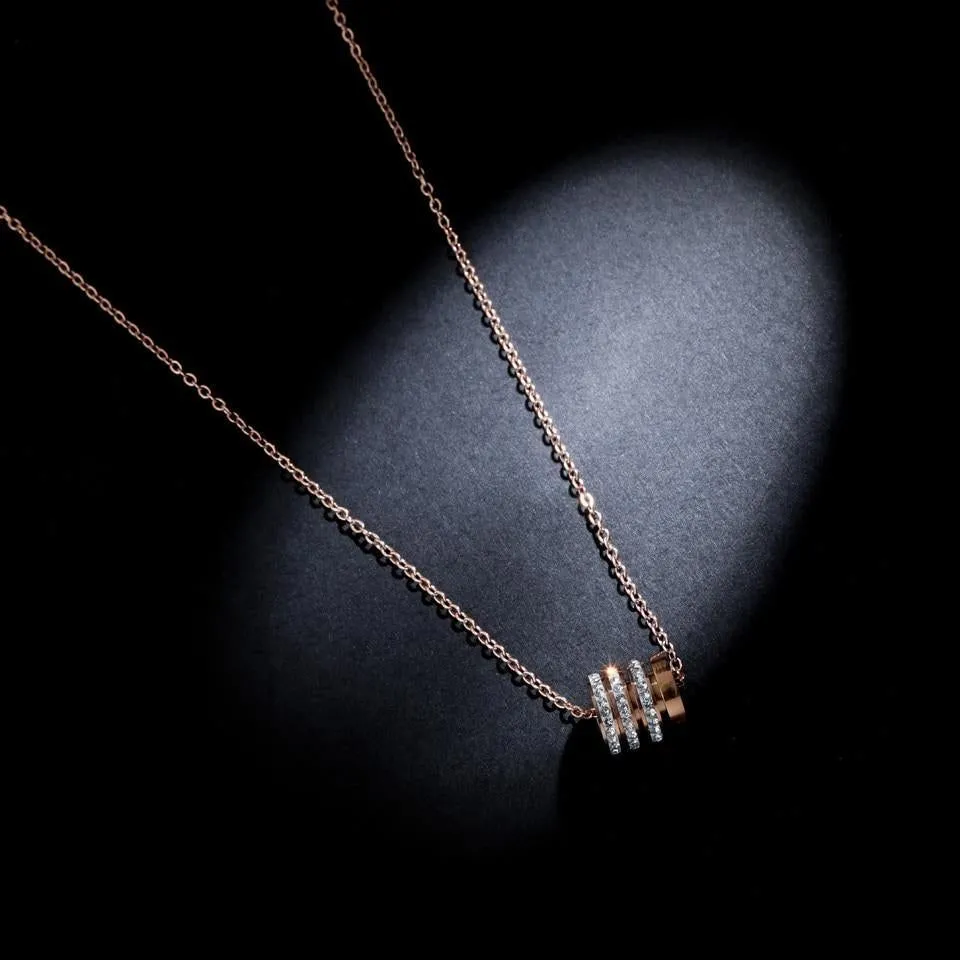 Necklaces Charm Jewelry Multilayer Geometric Patterns #19021B