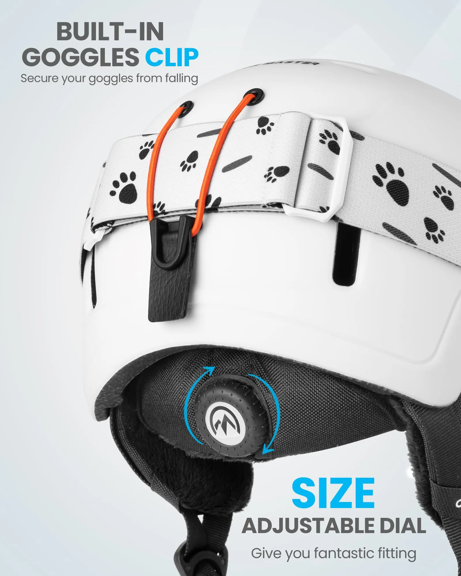 OutdoorMaster Kids Ski Helmet and Goggles Set, Snowboard Helmet, Durable PC Shell & EPS Foam, Snow Helmet 12 Cooling Vents, Dial Fit Skiing Helmet, Safety-Certified Snow Sport Helmets for Boys & Girls