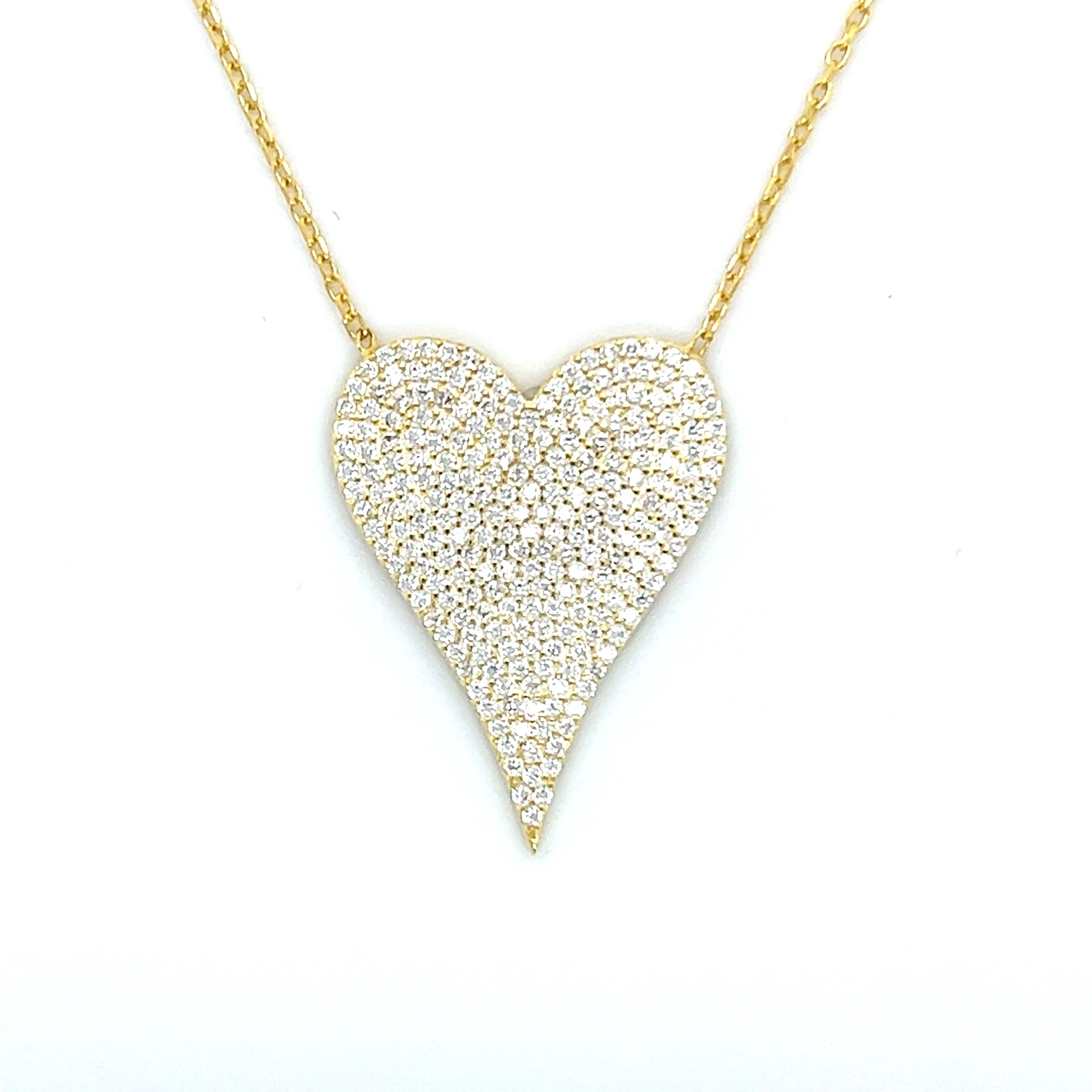 Pave Heart Necklace