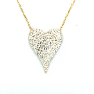 Pave Heart Necklace
