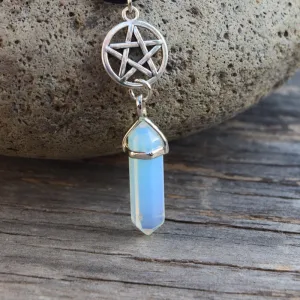 Pentagram And Crystal Necklaces