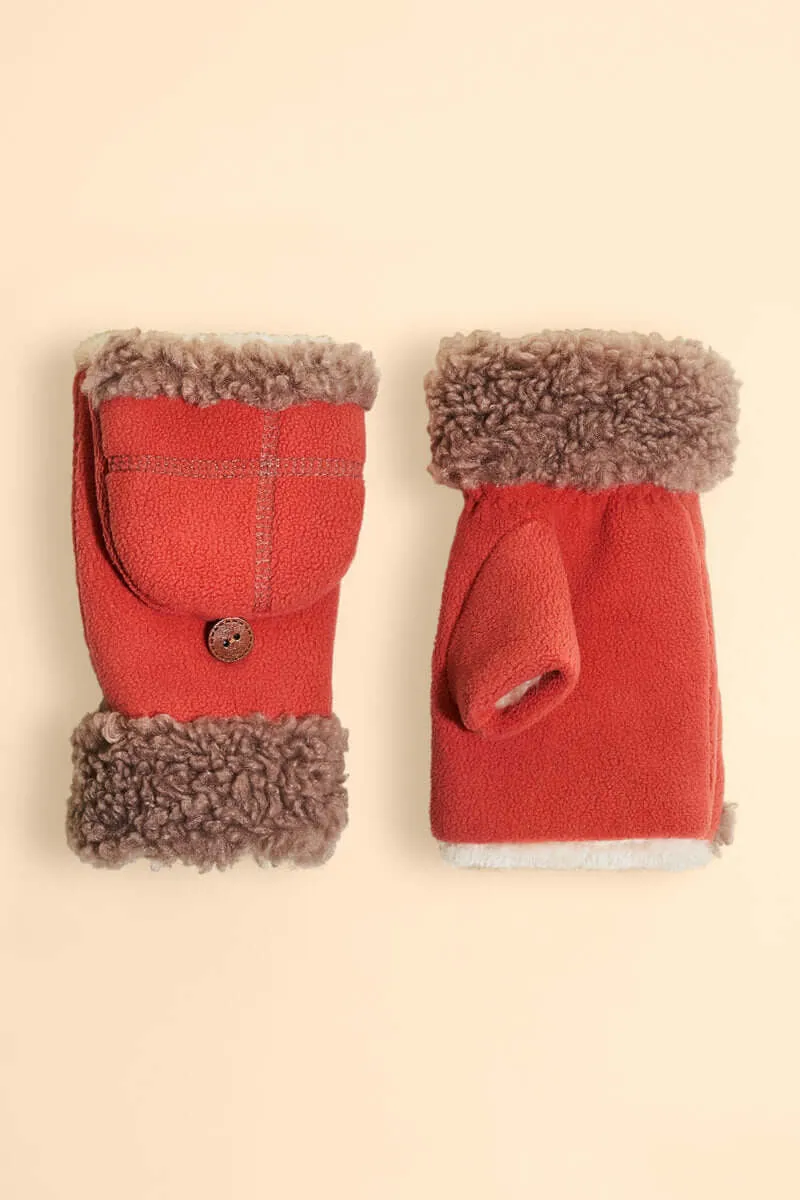 Powder Design Anna Mittens - Coral