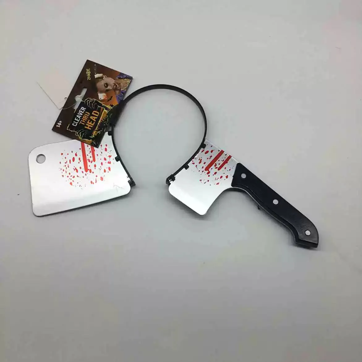 Tricky Halloween Headbands with Simulated Weapons