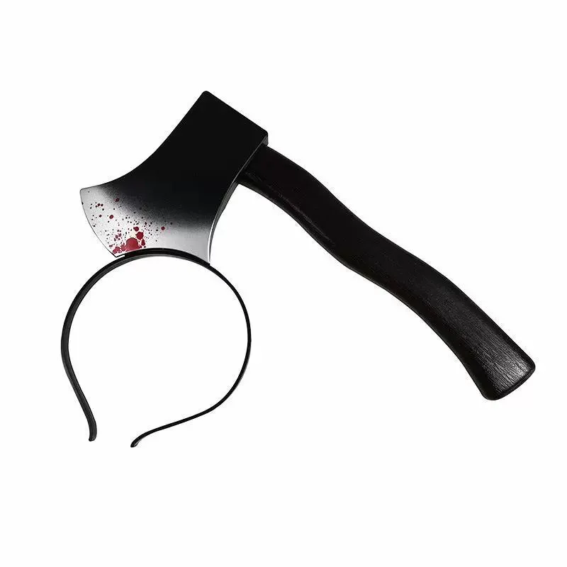 Tricky Halloween Headbands with Simulated Weapons