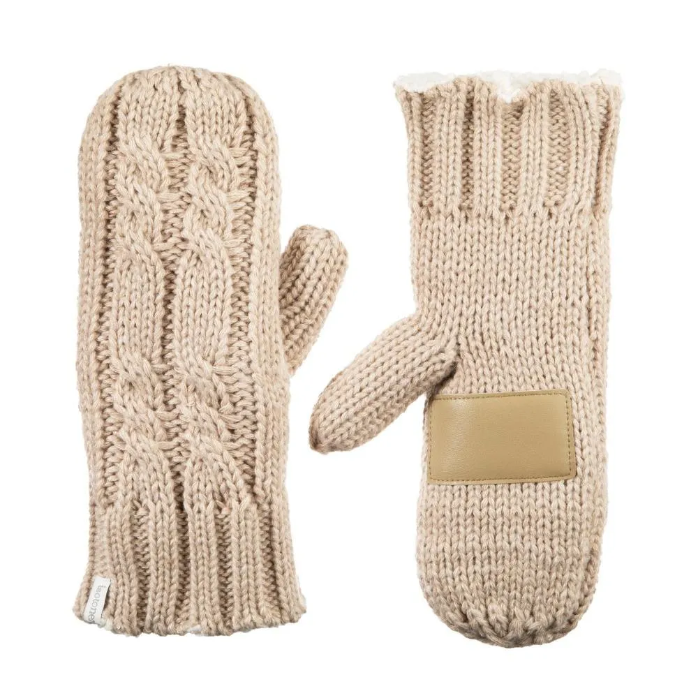 Women’s Chunky Cable Knit Mittens