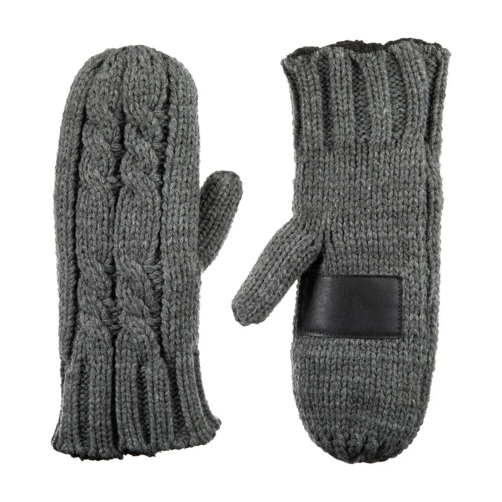 Women’s Chunky Cable Knit Mittens