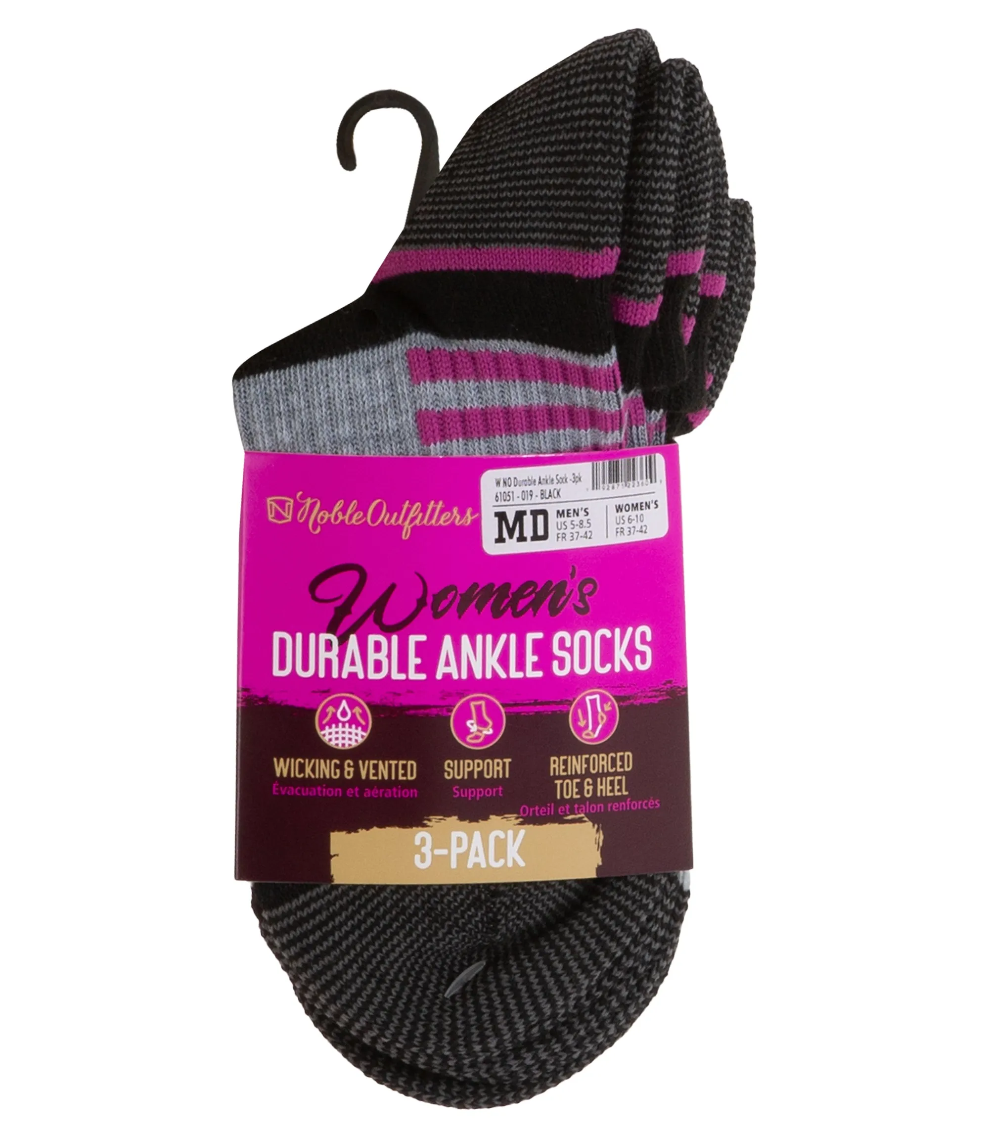 Women's Durable Sock Ankle – 3 Pack