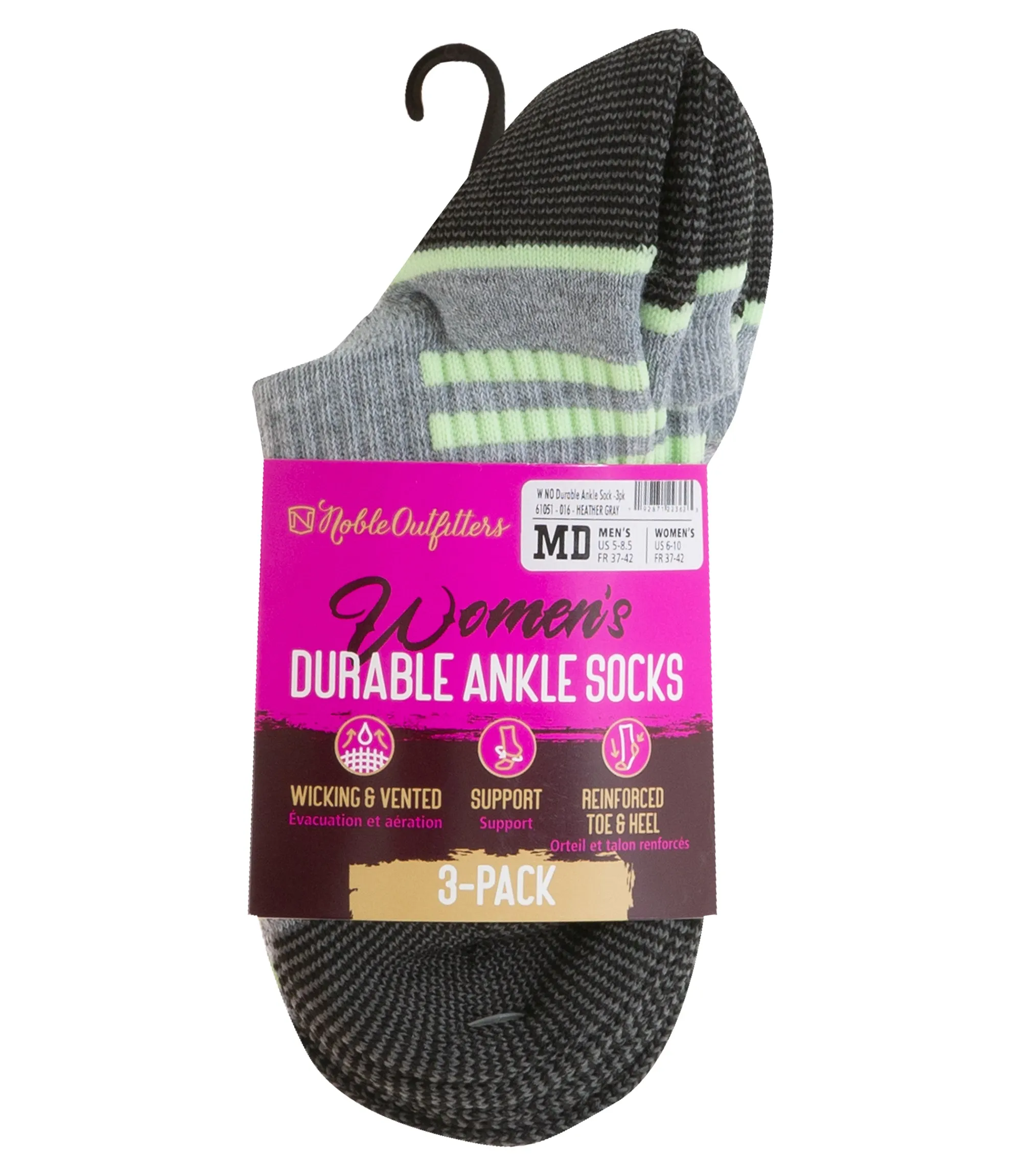 Women's Durable Sock Ankle – 3 Pack