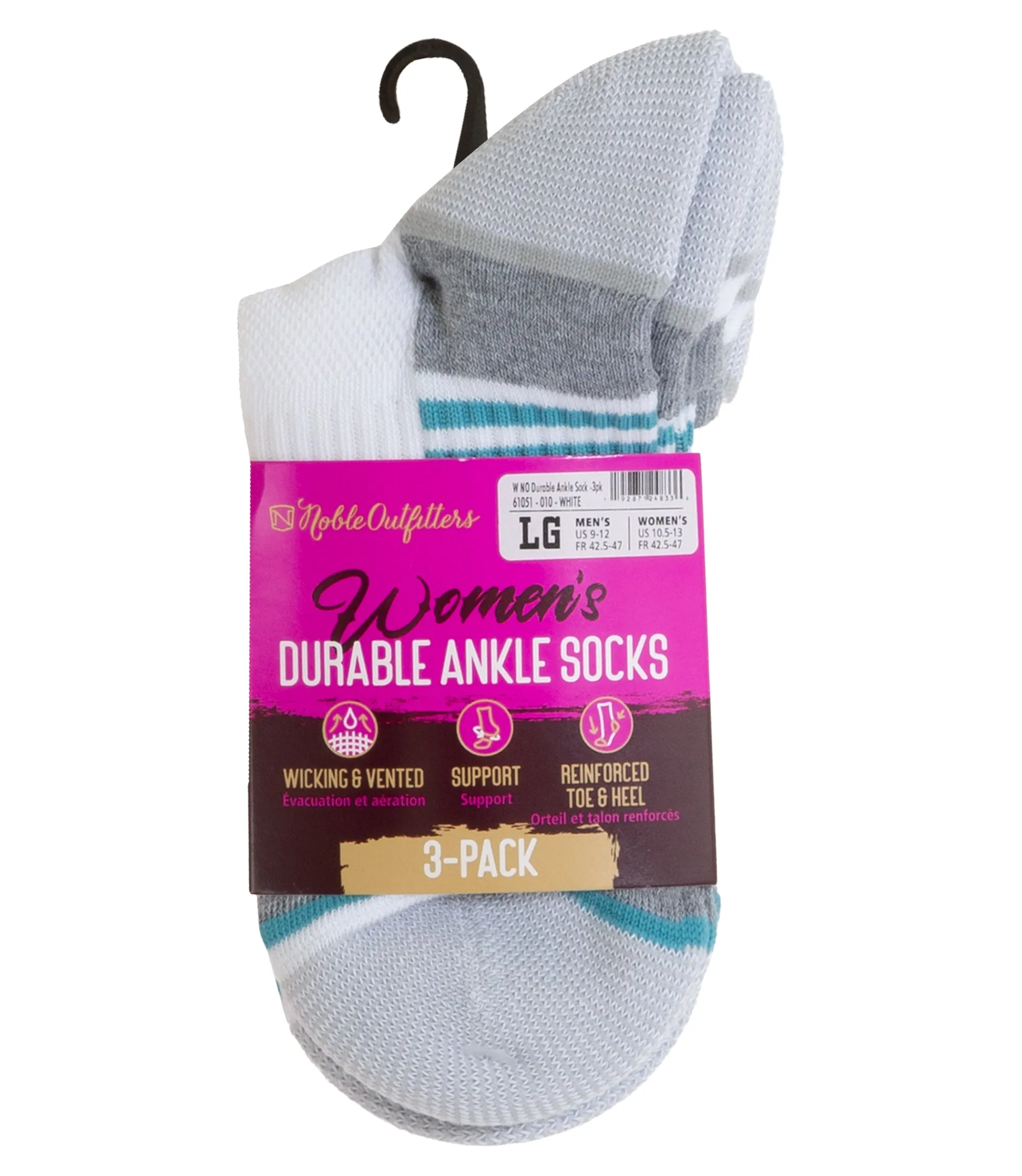 Women's Durable Sock Ankle – 3 Pack